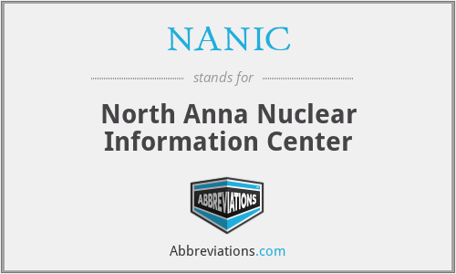What is the abbreviation for north anna nuclear information center?